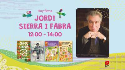 Jordi Sierra i Fabra en la Feria del Libro de Madrid