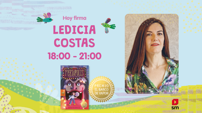 Ledicia Costas en la Feria del Libro de Madrid