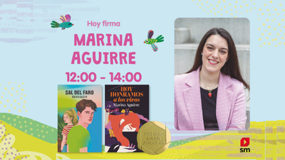 Marina Aguirre en la Feria del Libro de Madrid