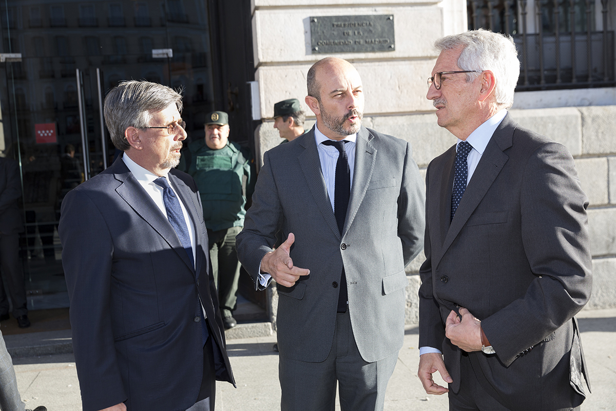 El presidente de SM, el presidente SM, el presidente de la Comunidad de Madrid y el secretario de Estado de Educación y Formación Profesional