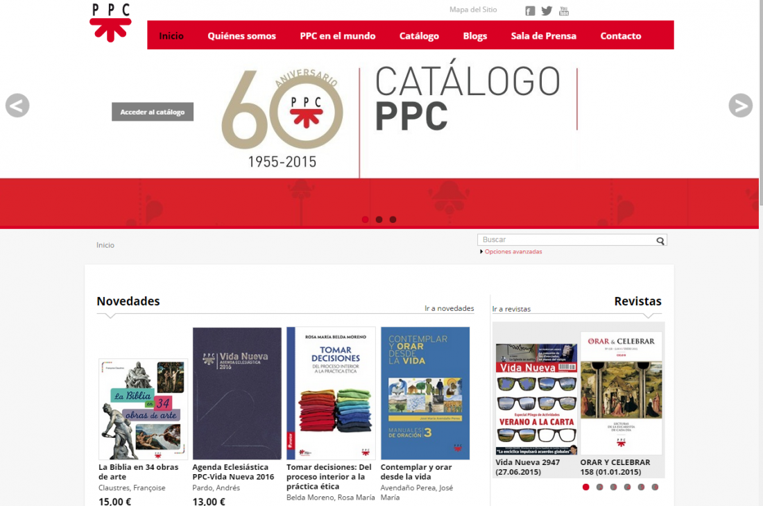 La editorial PPC estrena nueva web en su 60 aniversario