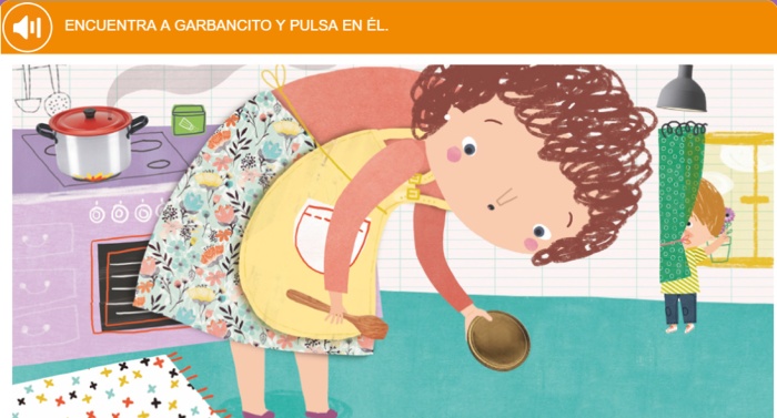 Niña buscando a Garbancito
