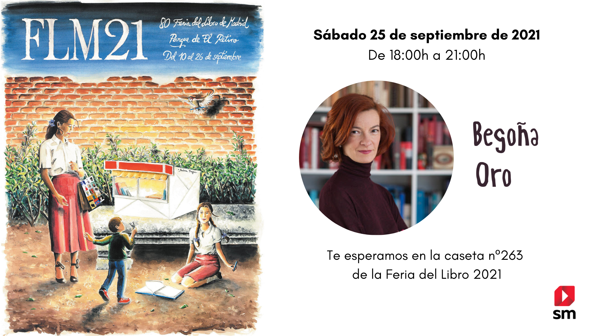 Begoña Oro en la Feria del Libro de Madrid 2021