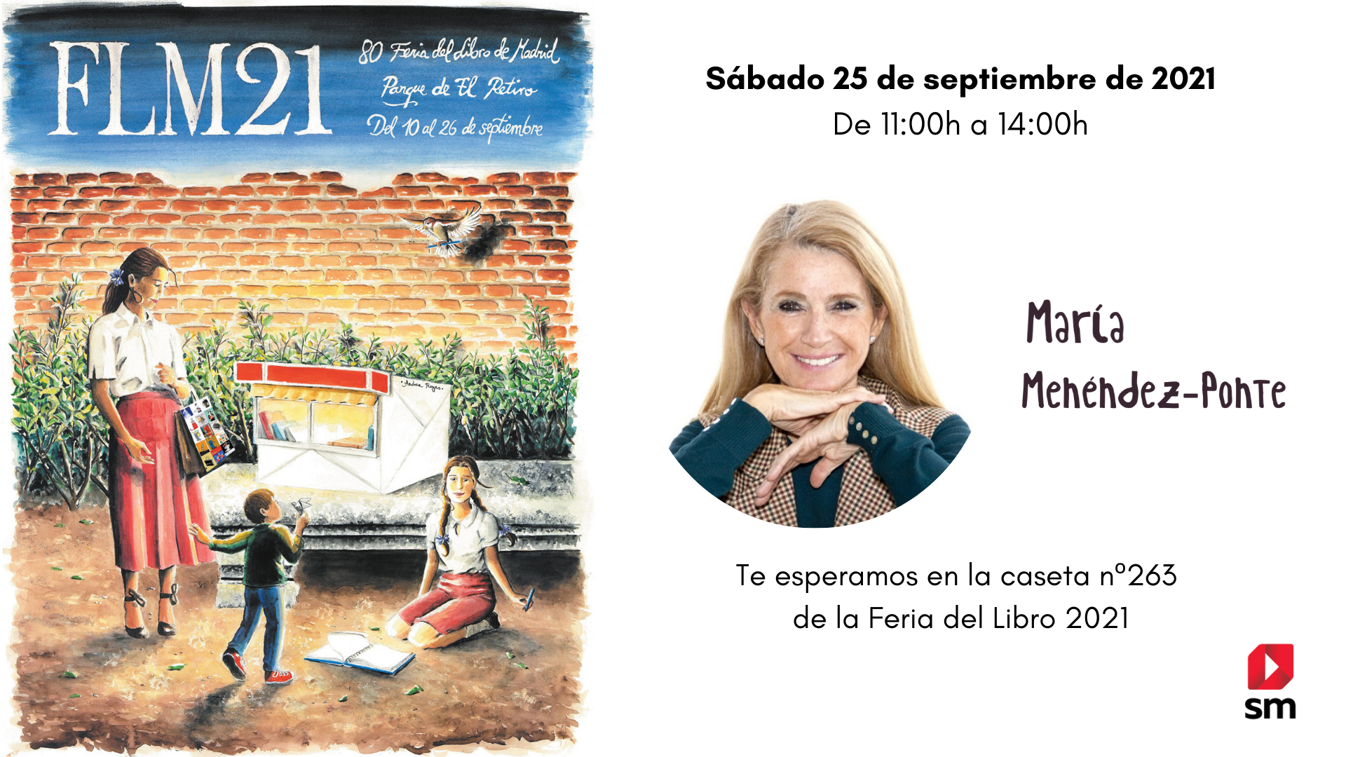 María Menéndez-Ponte en la Feria del Libro de Madrid 2021