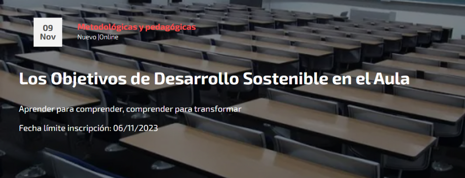 SM Formación: Los Objetivos de Desarrollo Sostenible en el Aula