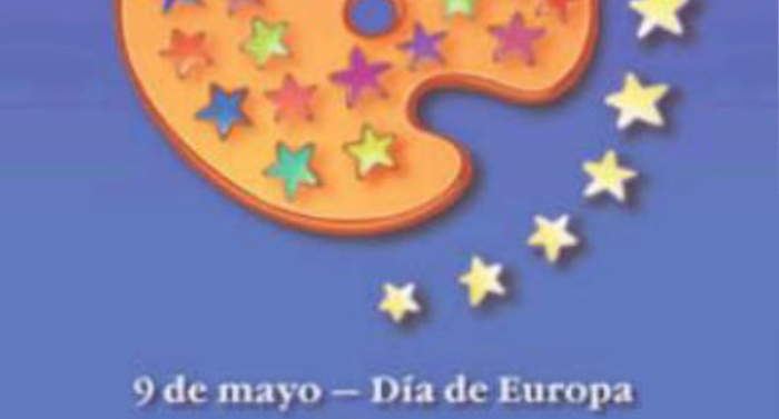 Paleta de pintura con estrellas